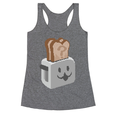 Pixel Toaster Face Racerback Tank Top