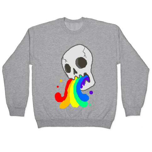 White Skull Wasted (8-bit) Pullover