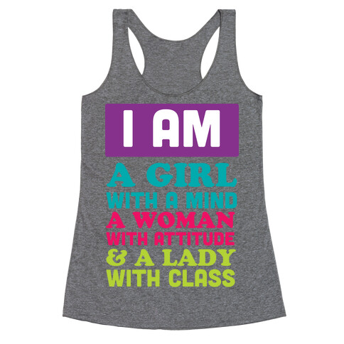 I Am a GIRL Racerback Tank Top