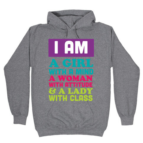 I Am a GIRL Hooded Sweatshirt