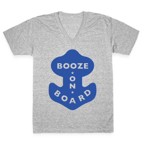 Booze On Board V-Neck Tee Shirt