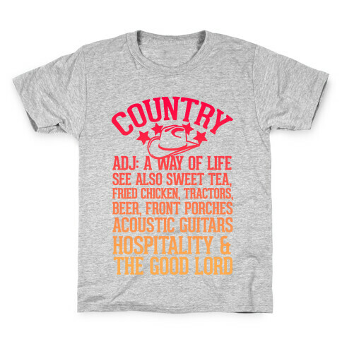 Country, A Way of Life Kids T-Shirt