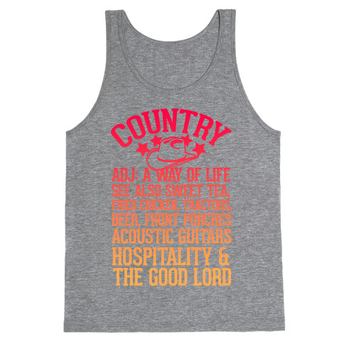 Country, A Way of Life Tank Top