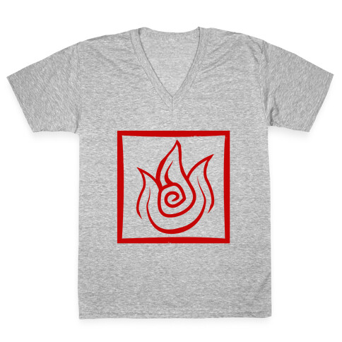 Fire Bender V-Neck Tee Shirt