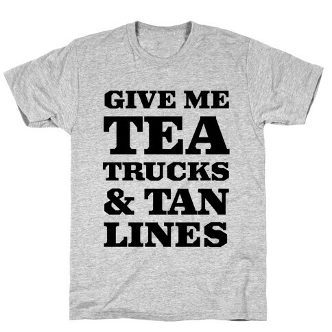 Tea Trucks & Tanlines T-Shirt