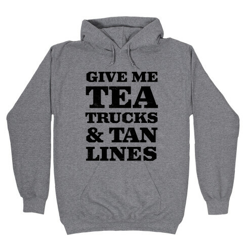 Tea Trucks & Tanlines Hooded Sweatshirt