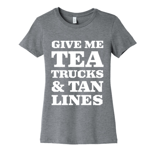 Tea Trucks & Tanlines Womens T-Shirt