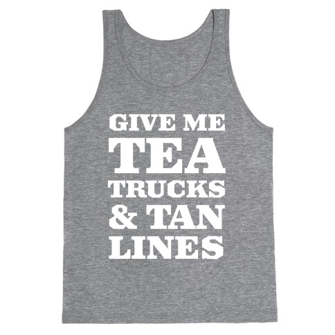 Tea Trucks & Tanlines Tank Top