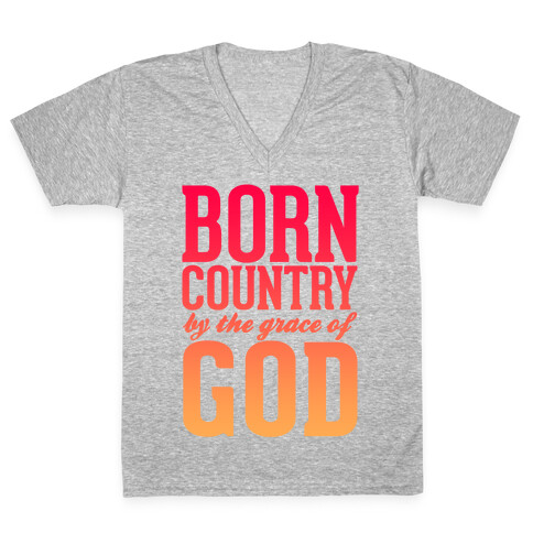 Born Country V-Neck Tee Shirt