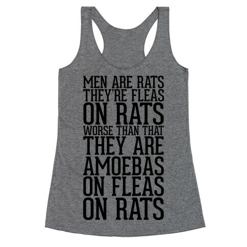 Men Are Rats Racerback Tank Top