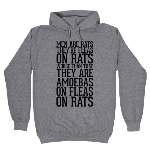 Men Are Rats Hooded Sweatshirt