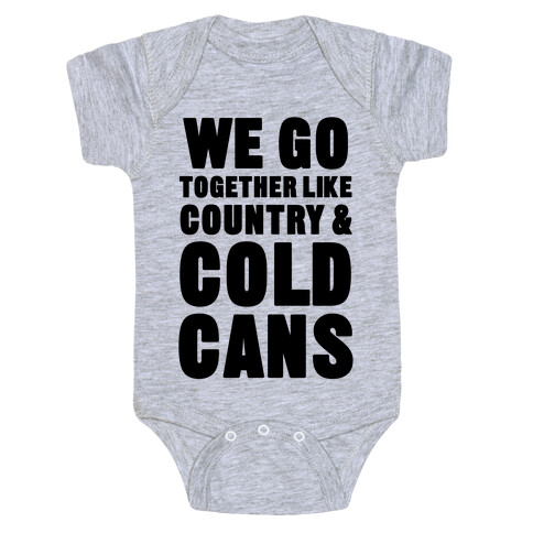 Country & Cold Cans Baby One-Piece