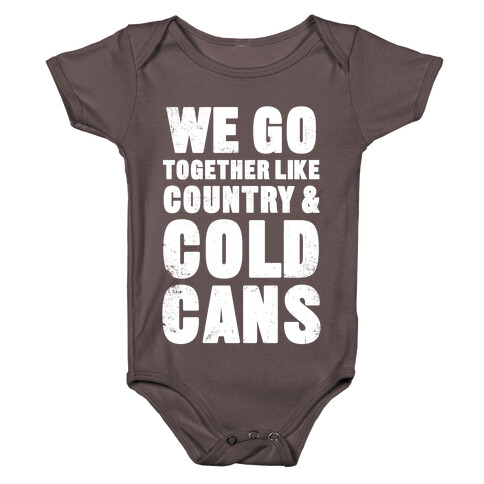 Country & Cold Cans Baby One-Piece