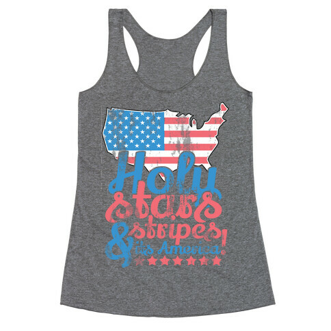 Holy Stars and Stripes Racerback Tank Top