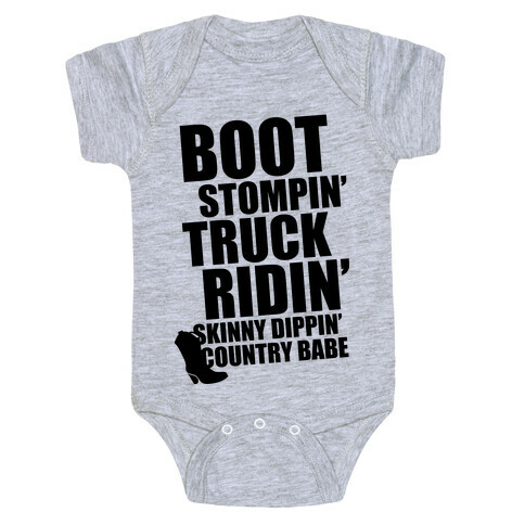 Boot Stompin', Truck Ridin', Skinny Dippin' Country Babe Baby One-Piece