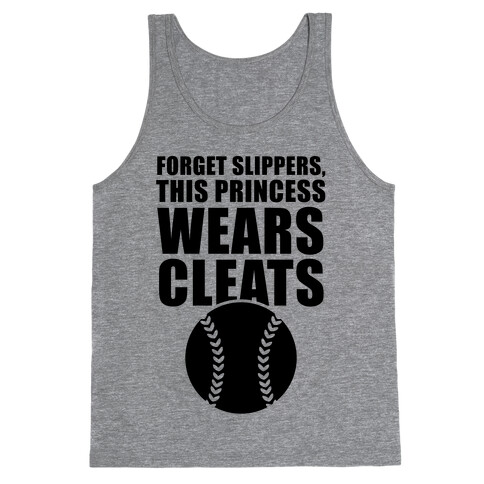 This Princess Wears Cleats (Softball) Tank Top