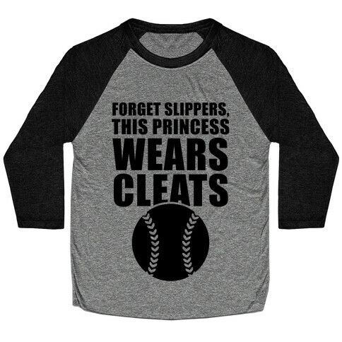 This Princess Wears Cleats (Softball) Baseball Tee