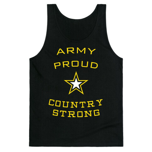 Army Proud Country Strong Tank Top