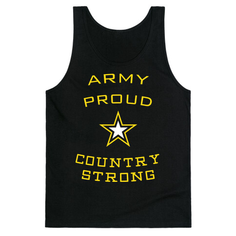 Army Proud Country Strong Tank Top