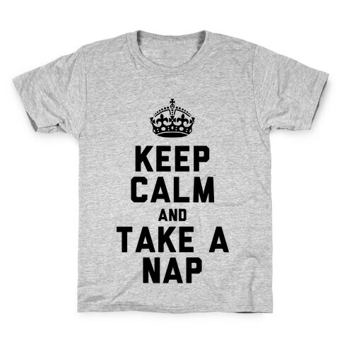 Keep Calm and Take A Nap Kids T-Shirt