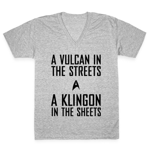 A Vulcan In the Streets V-Neck Tee Shirt