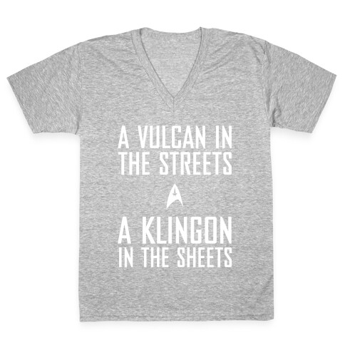 A Vulcan In the Streets V-Neck Tee Shirt