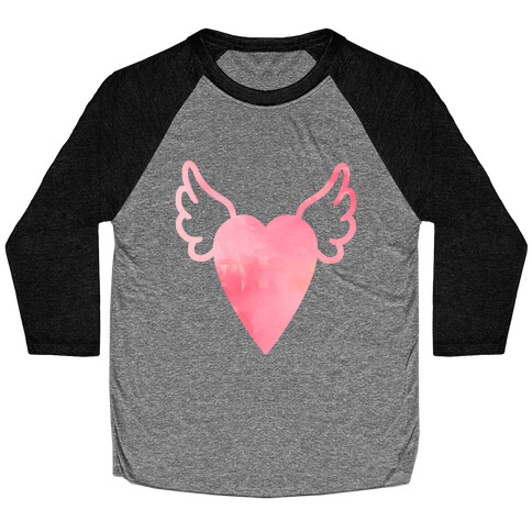 Heart Wings Baseball Tee