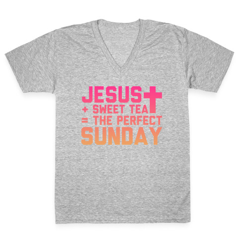 Jesus + Sweet Tee = The Perfect Sunday V-Neck Tee Shirt