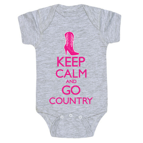 Keep Calm and Go Country Baby One-Piece