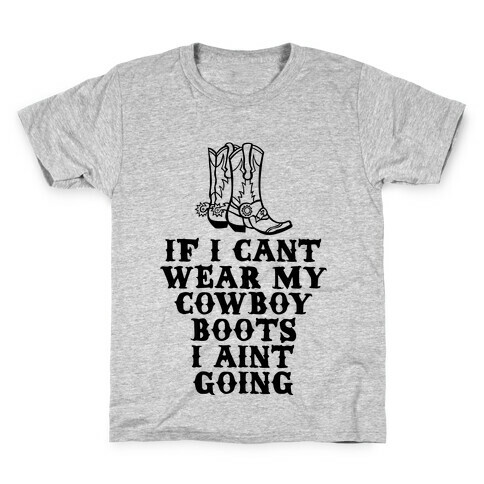 Cowboy Boots Kids T-Shirt