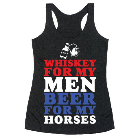 Whiskey For My Men  Racerback Tank Top