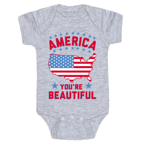 America You're Beautiful Baby One-Piece