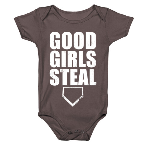 Good Girls Steal (White Ink) Baby One-Piece