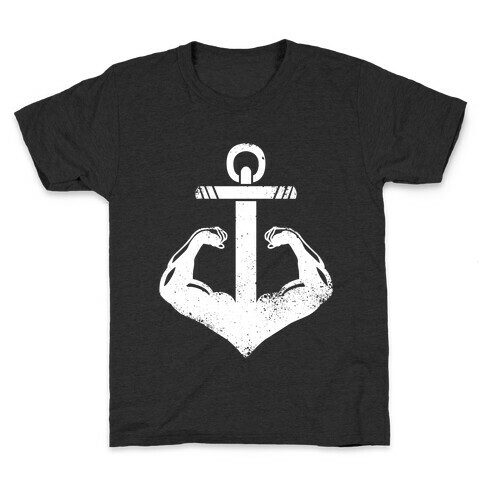 Swole Anchor (White Ink) Kids T-Shirt