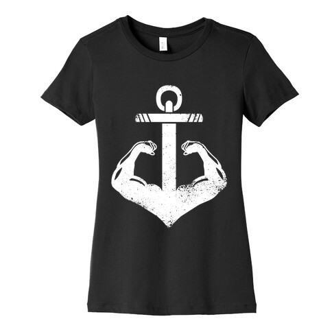 Swole Anchor (White Ink) Womens T-Shirt