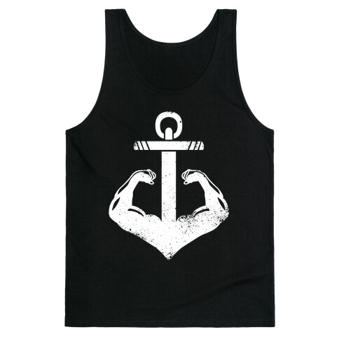 Swole Anchor (White Ink) Tank Top