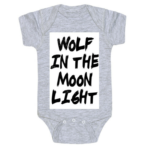 Wolf in the Moonlight Baby One-Piece