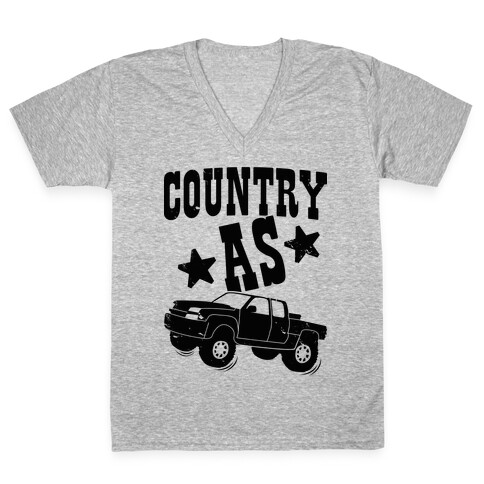 Country as Truck V-Neck Tee Shirt