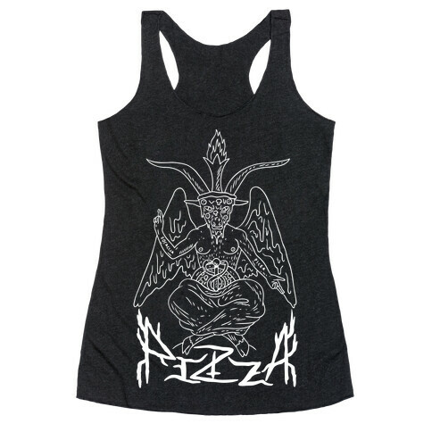 Pizza Baphomet Racerback Tank Top