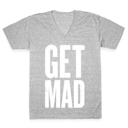 Get Mad V-Neck Tee Shirt