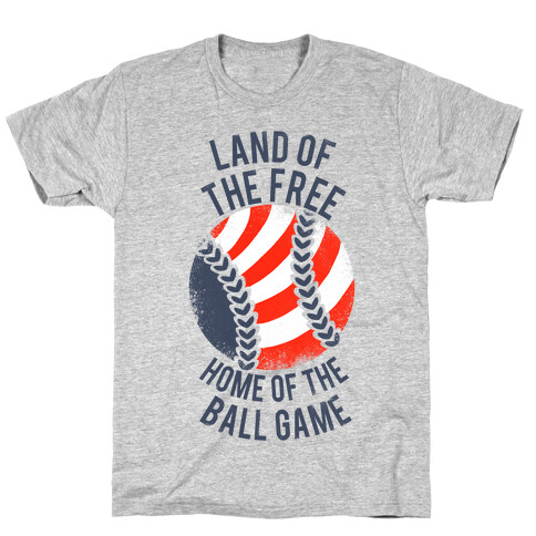Land of the Free Home of the Ball Game (Vintage) T-Shirt