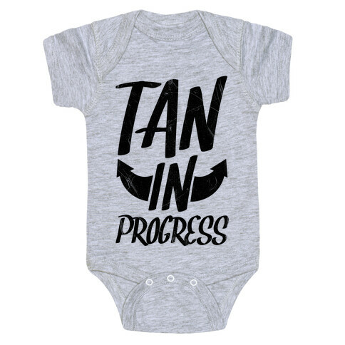Tan In Progress Baby One-Piece