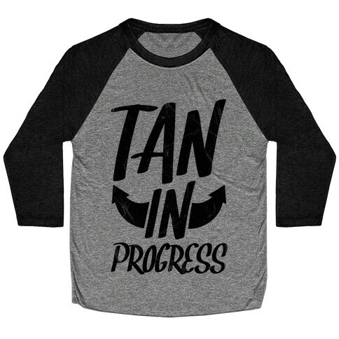 Tan In Progress Baseball Tee