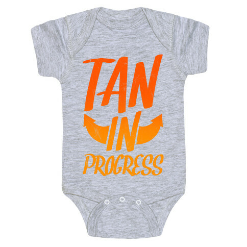 Tan In Progress Baby One-Piece