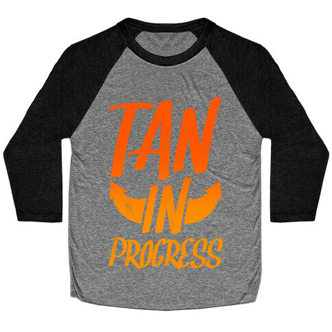 Tan In Progress Baseball Tee