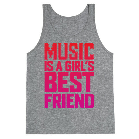 Music Is A Girl's Best Friend Tank Top