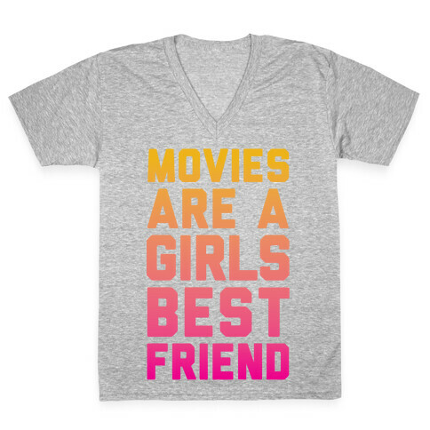 Movies Are a Girls Best Friend V-Neck Tee Shirt