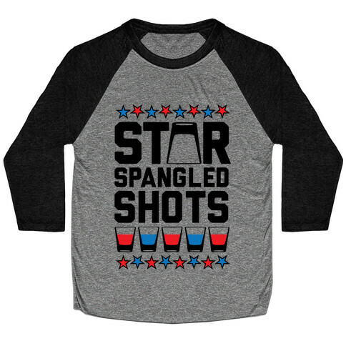 Star Spangled Shots Baseball Tee