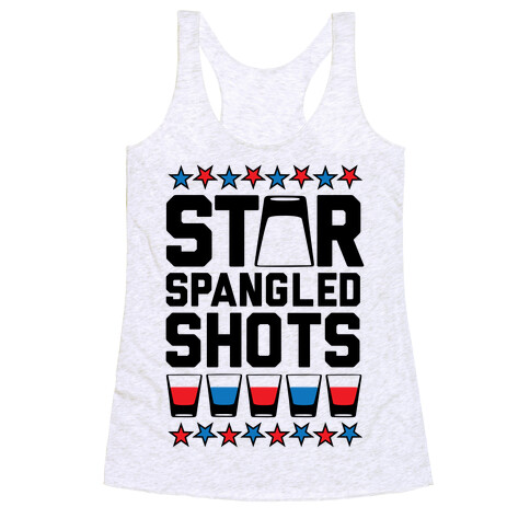 Star Spangled Shots Racerback Tank Top