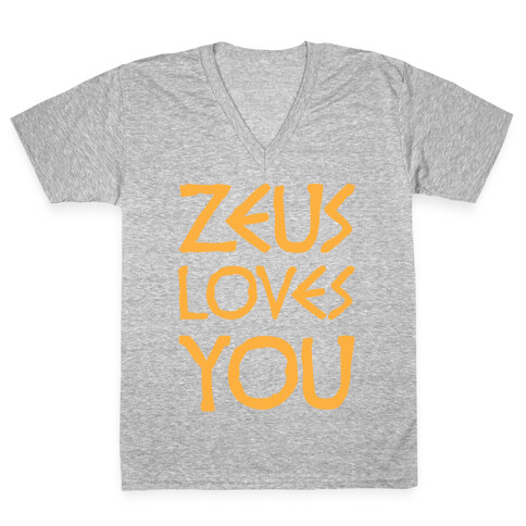 Zeus Loves You V-Neck Tee Shirt